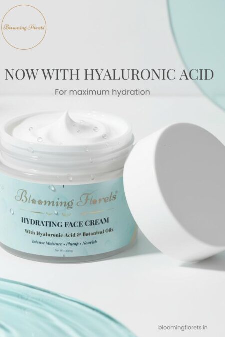 bloomingflorets Hydrating Face Cream enriched with Hyaluronic Acid for deep hydration