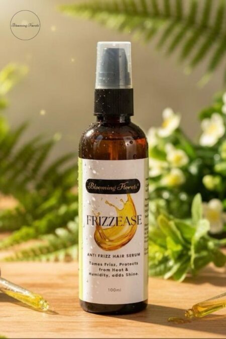 bloomingflorets FrizzEase anti-frizz hair serum for smooth and shiny hair