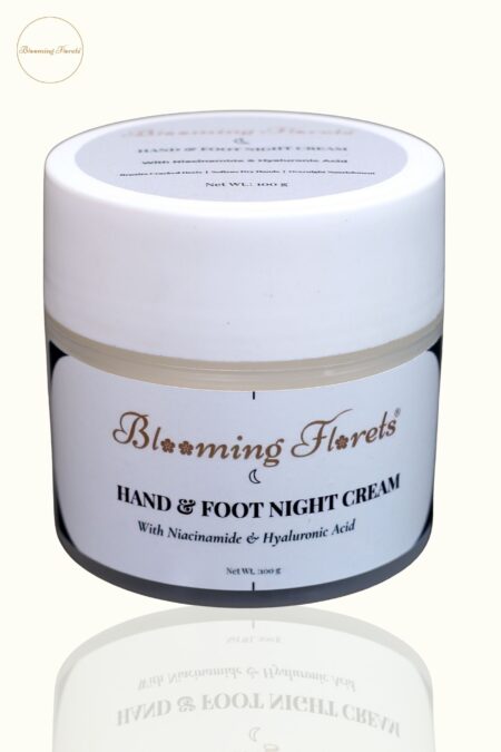 bloomingflorets Hand & Foot Night Cream with Niacinamide and Hyaluronic Acid