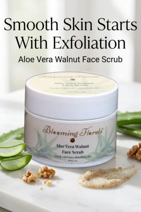 Walnut scrub texture exfoliation